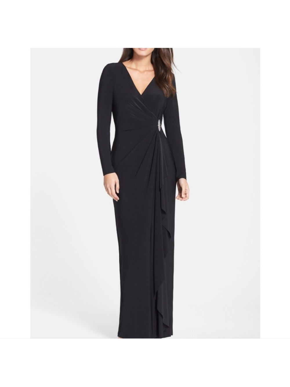 Ralph Lauren Long Sleeve Formal Maxi Dress